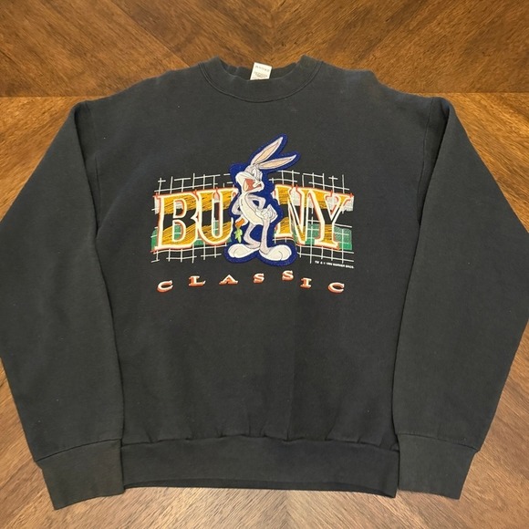 Fruit of the Loom Other - Vintage 1993 Bugs Bunny Classic Fruit of the Loom Sweatshirt‎ Black Mens L USA